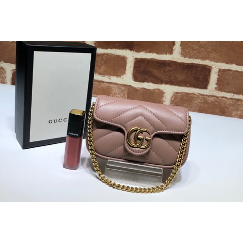 Gucci Marmont mini coins bag in Pink Leather