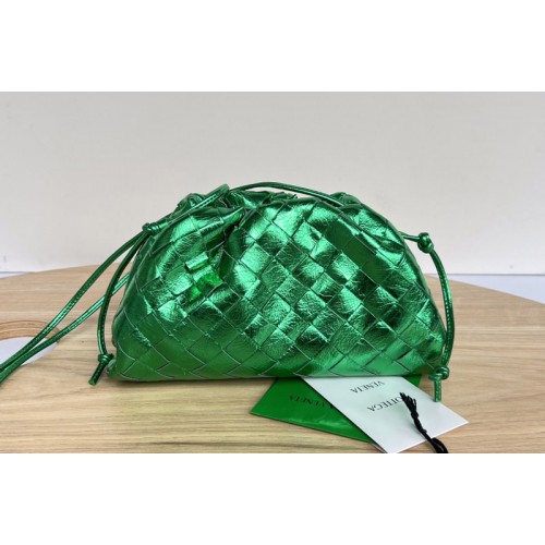 Bottega Veneta Mini Pouch in Green Leather