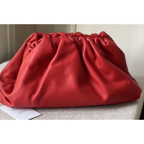 Bottega Veneta pouch bag Soft oversize clutch in Red Nappa leather