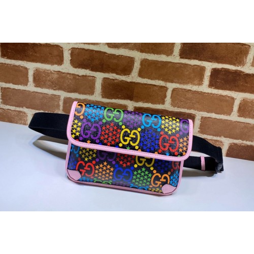 Gucci Psychedelic belt bag Psychedelic Supreme canvas With Pink Leather Gucci Psychedelic belt bag Psychedelic Supreme canvas With Pink Leather