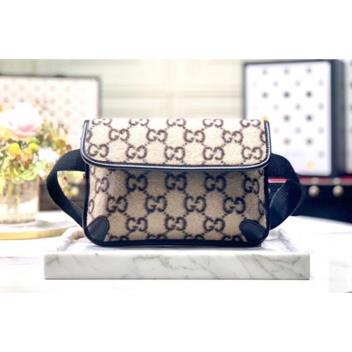 Gucci wool Belt Bags in Beige and ebony wool