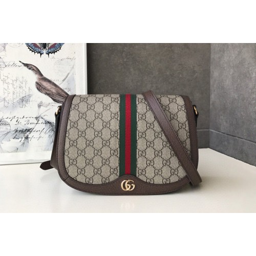 Gucci Ophidia small shoulder bag Beige ebony Supreme canvas