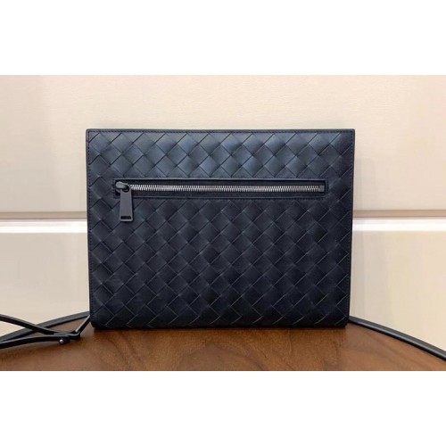 Bottega Veneta Document Case in Black Calfskin
