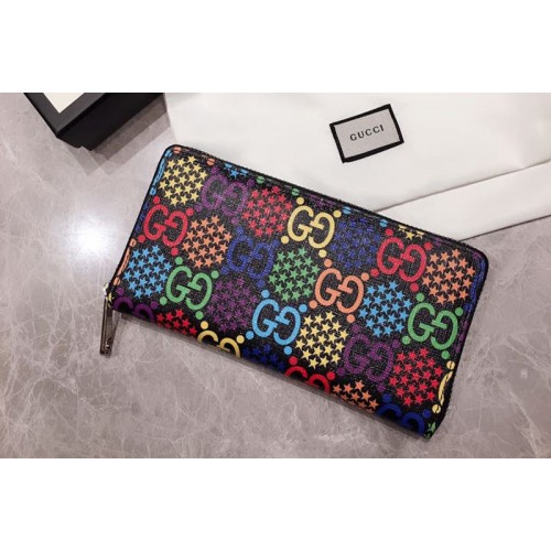 Gucci Psychedelic zip around wallet in Psychedelic Supreme canvas