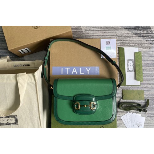 Gucci Horsebit 1955 small shoulder bag in Bright green leather Gucci Horsebit 1955 small shoulder bag in Bright green leather