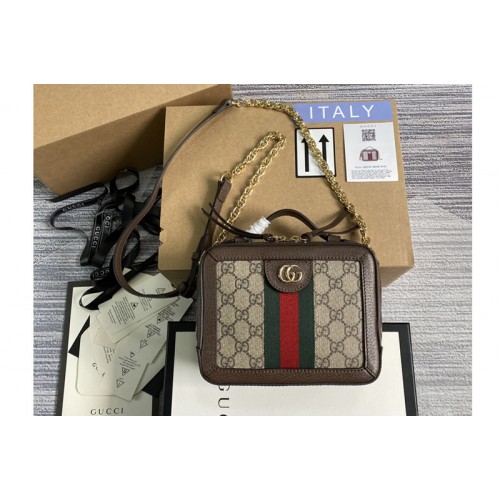 Gucci Ophidia mini shoulder bag in Beige ebony Supreme