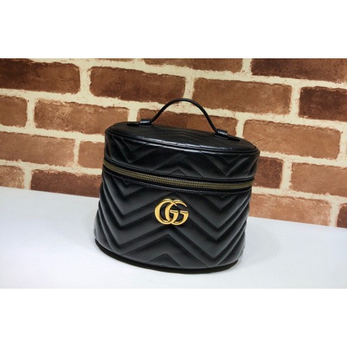 Gucci ‎ Ophidia cosmetic case in Black Leather With Web