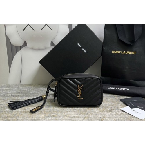 YSL LOU BELT BAG IN Black QUILTED LEATHER
