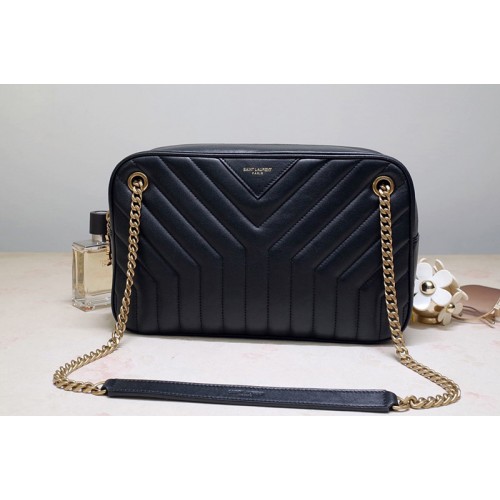 YSL JOAN CAMERA BAG IN Black Y-QUILTED SMOOTH LEATHER