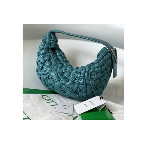 Bottega Veneta Banana Hobo bag in Blue handwoven Calfskin leather