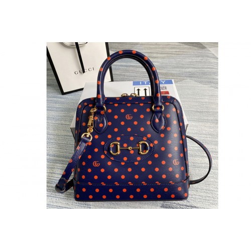 Gucci Horsebit 1955 small top handle bag in Purple leather