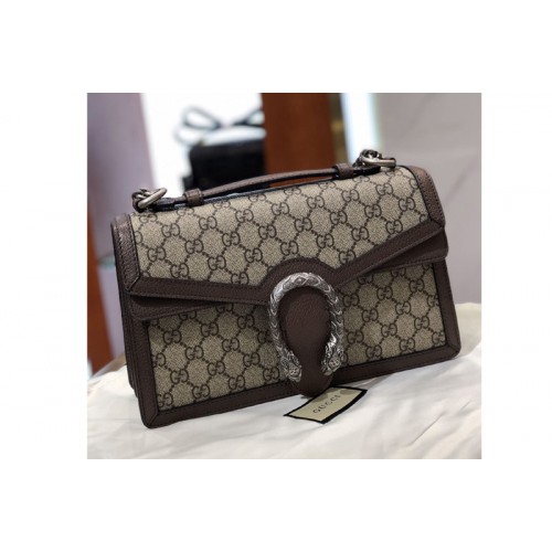 Gucci Dionysus top handle bag in Beige ebony Supreme canvas