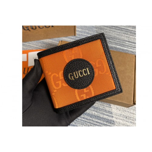 Gucci Off The Grid billfold wallet in Orange nylon