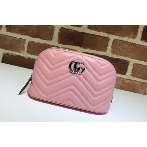 Gucci Marmont Cosmetic Case in Pink Leather