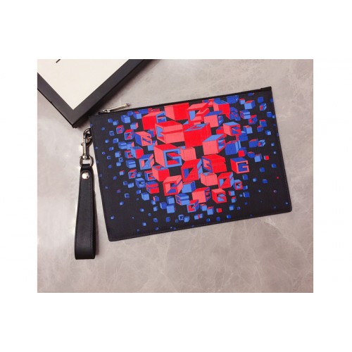 Gucci Square G space print zip pouch in Supreme canvas