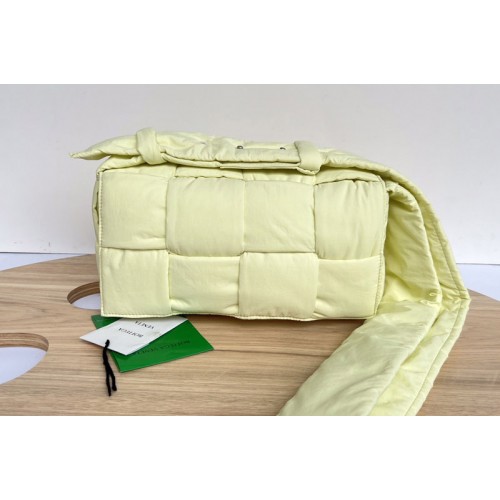 Bottega Veneta Padded tech cassette cross-body bag in Yellow nylon
