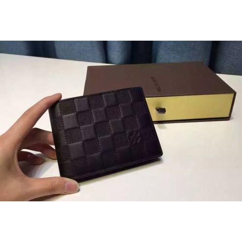 Louis Vuitton N63124 Multiple Wallet in Damier Infini Leather