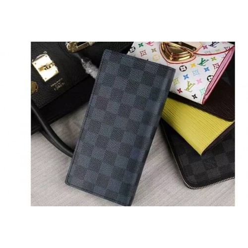 Louis Vuitton N63212 Brazza Wallet in Damier Cobalt Canvas