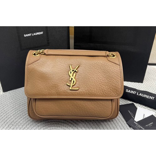 YSL NIKI medium in Dark Cork grained lambskin