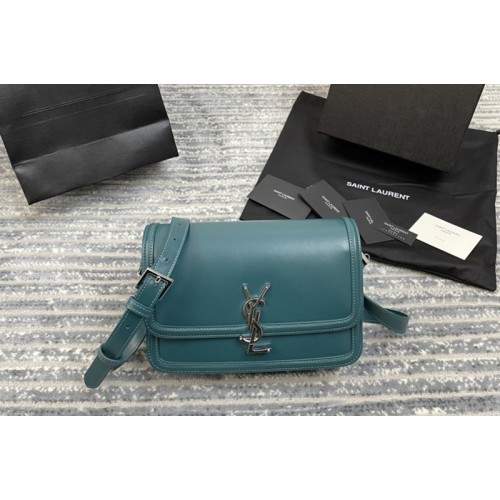 YSL SOLFERINO SMALL SATCHEL IN Natural Blue Box Leather