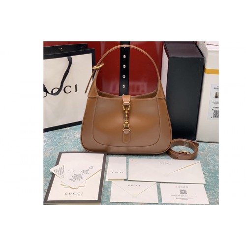 Gucci Jackie 1961 small hobo bag in Brown leather