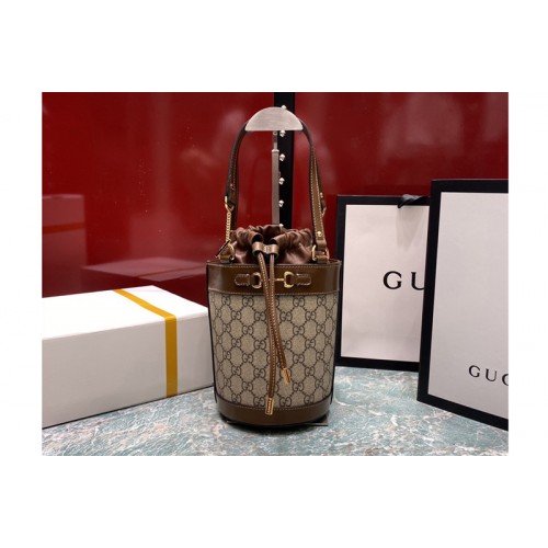 Gucci Horsebit 1955 small bucket bag in Supreme canvas