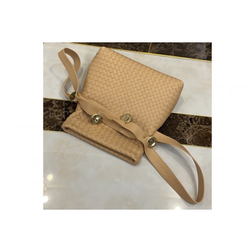 Bottega Veneta Fold Cross-body bag in Tan Intrecciato Nappa leather