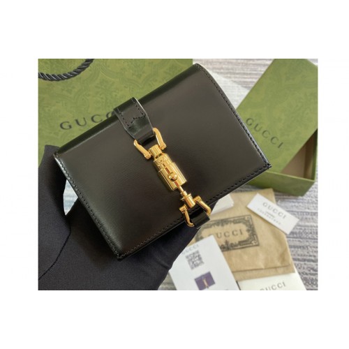 Gucci Jackie 1961 card case wallet in Black leather
