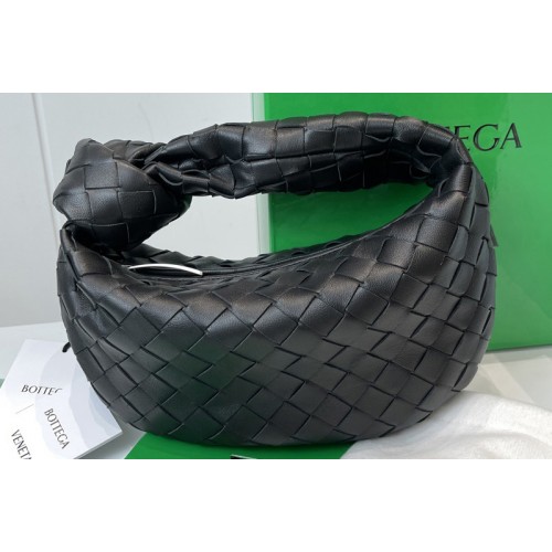Bottega Veneta Mini Jodie boho bag in Black Intrecciato Nappa leather