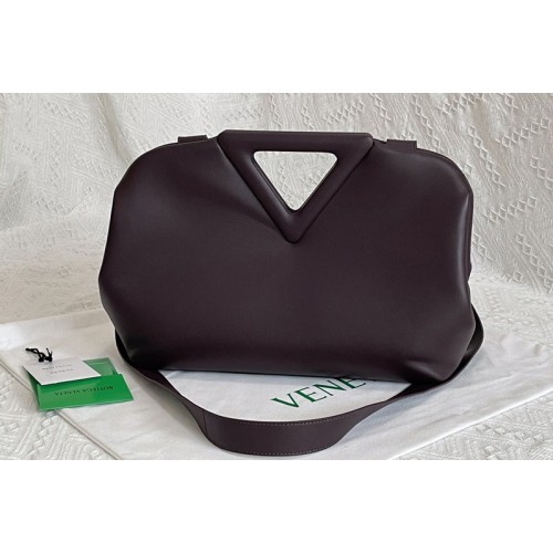 Bottega Veneta Point Top handle bag in Burgundy Nappa Leather