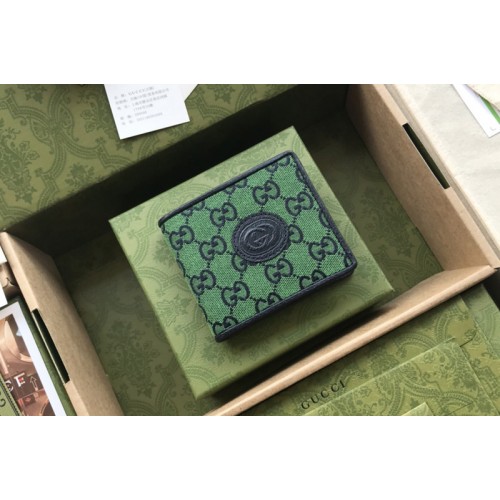 Gucci Multicolor wallet in Green and blue canvas