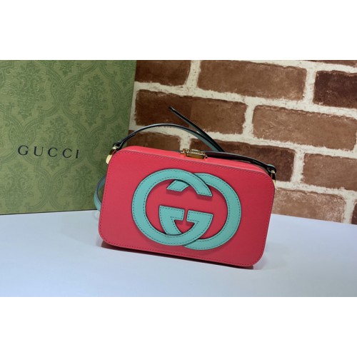 Gucci Interlocking G mini bag in Red and Blue leather