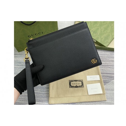 Gucci Marmont pouch in Black metal-free tanned leather