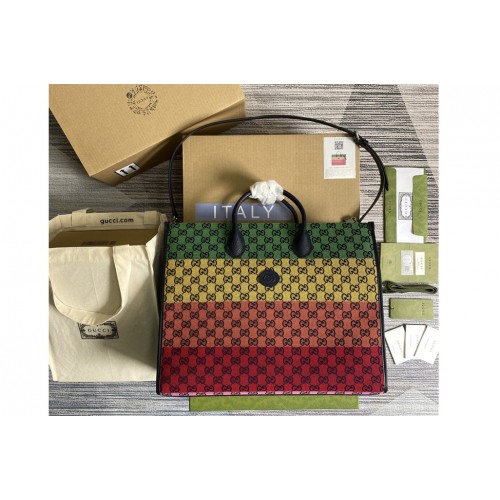 Gucci Multicolor large tote bag in Multicolor canvas