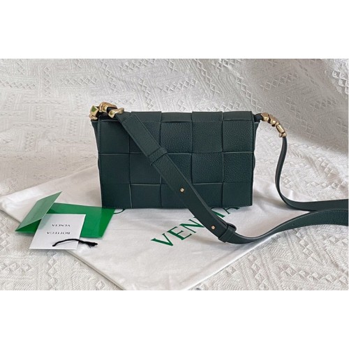 Bottega Veneta Cassette cross-body bag in Raintree Intreccio leather