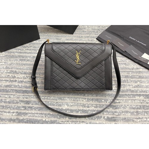 YSL GABY SATCHEL bag IN Black VINTAGE LAMBSKIN