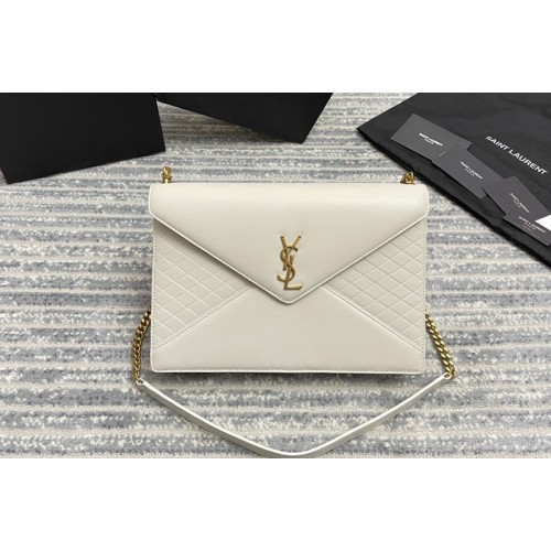 YSL GABY CHAIN BAG IN White VINTAGE LAMBSKIN