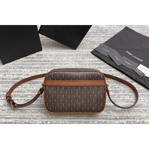 YSL LE MONOGRAMME CAMERA BAG IN MONOGRAM CANVAS AND SMOOTH LEATHER