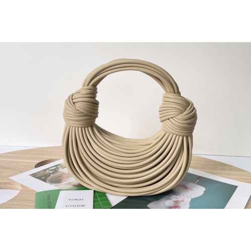 Bottega Veneta Double knot Bag in Porridge tubular leather