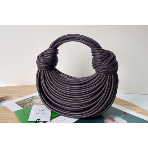 Bottega Veneta Double knot Bag in Black tubular leather