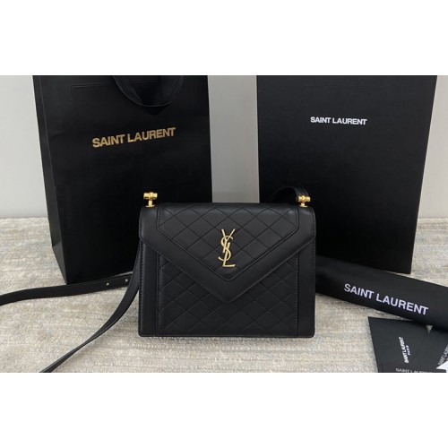 YSL GABY MINI SATCHEL Bag IN Black QUILTED LAMBSKIN