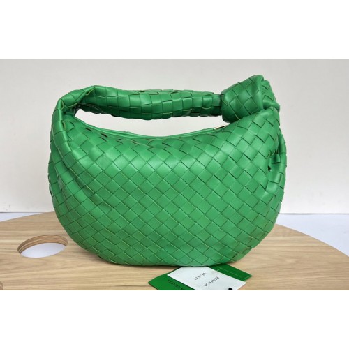 Bottega Veneta Teen intrecciato leather shoulder bag on Green intrecciato leather