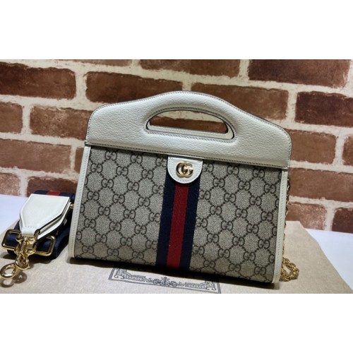 Gucci Ophidia small tote bag with Web in Beige and ebony Supreme canvas Gucci Ophidia small tote bag with Web in Beige and ebony Supreme canvas