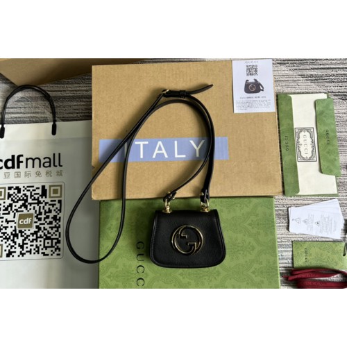 Gucci Blondie card case wallet in Black Leather