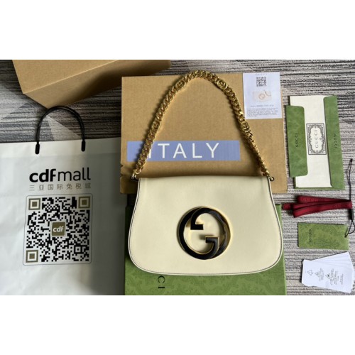 Gucci Blondie shoulder bag in White leather
