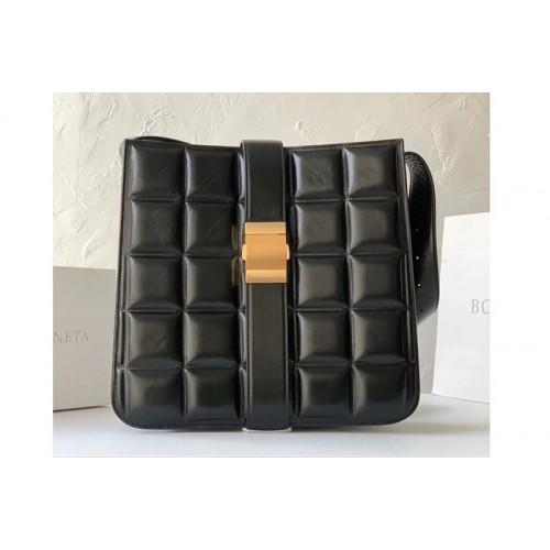 Bottega Veneta padded marie bag in Black Calfskin Leather