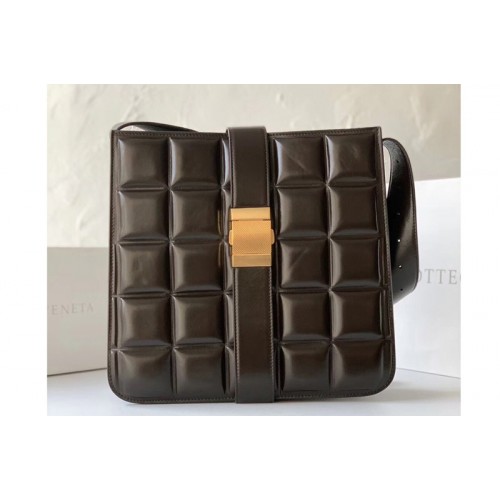Bottega Veneta padded marie bag in Dark Coffee Calfskin Leather