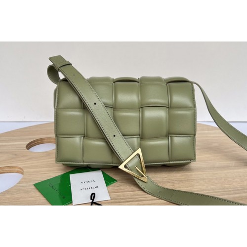Bottega Veneta Padded Cassette Bag in Travertine Leather