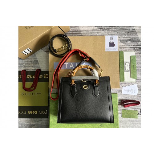 Gucci Diana small tote bag in Black leather
