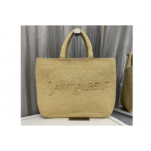 YSL TOTE bag IN RAFFIA